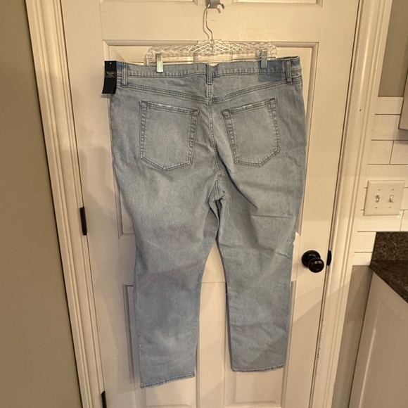New! Abercrombie & Fitch Ultra High Rise 90s Straight Jean Blue 31911 - Picture 10 of 16